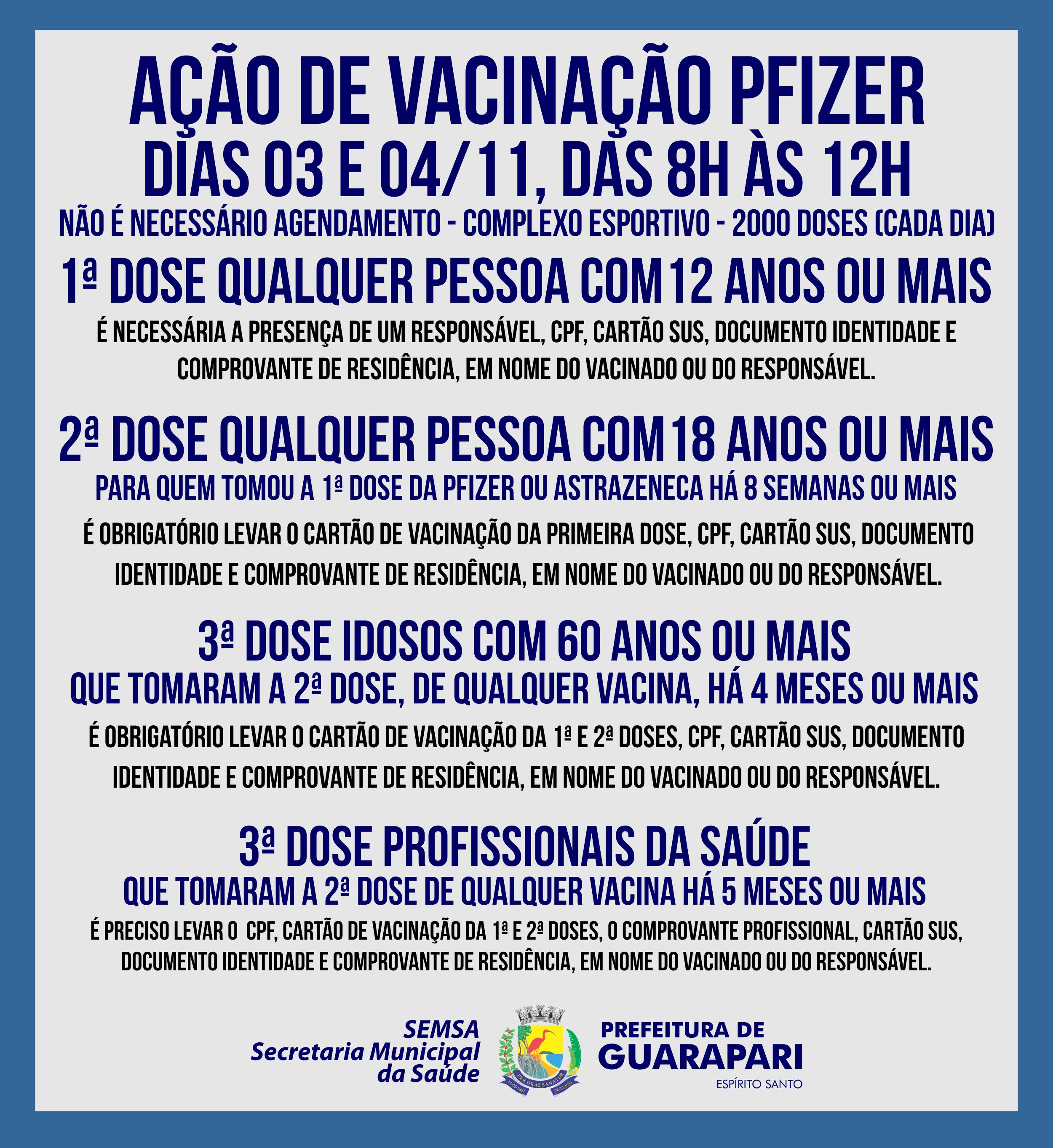 Vem aí mais uma ação de vacinação da Pfizer