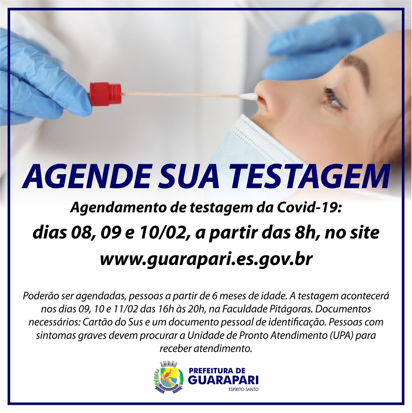 Agenda Teste Covid