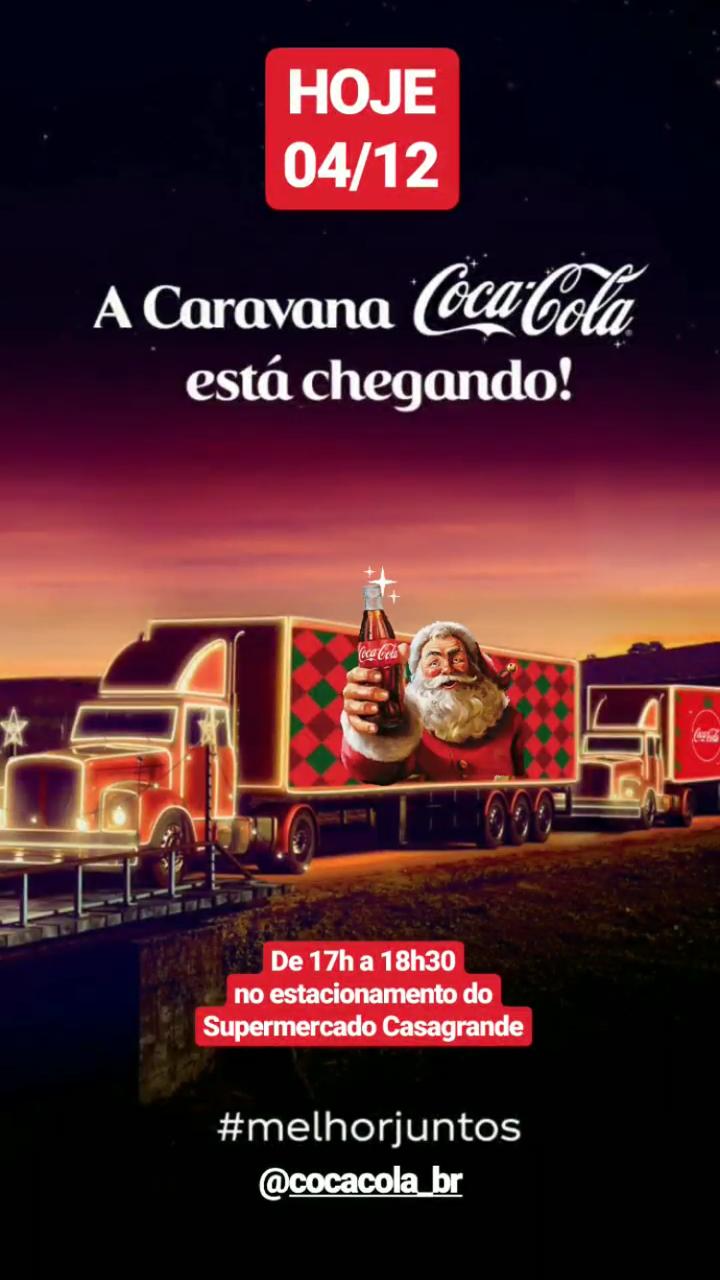 Caravana de Natal da Coca Cola chega hoje em Guarapari - PREFEITURA  MUNICIPAL DE GUARAPARI - ES