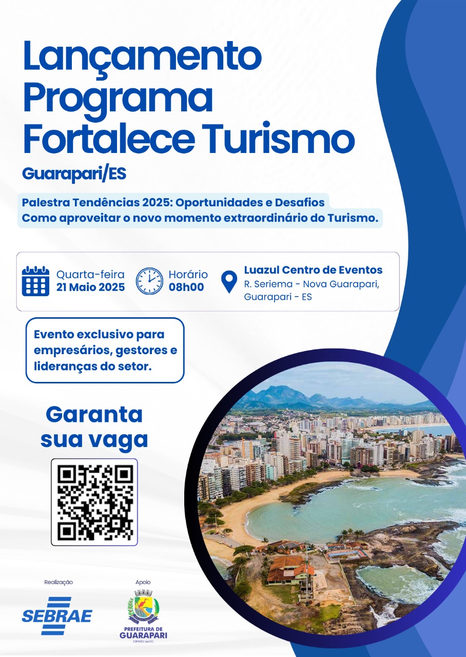 Guarapari adere ao Programa Fortalece Turismo, em parceria com o Sebrae-ES