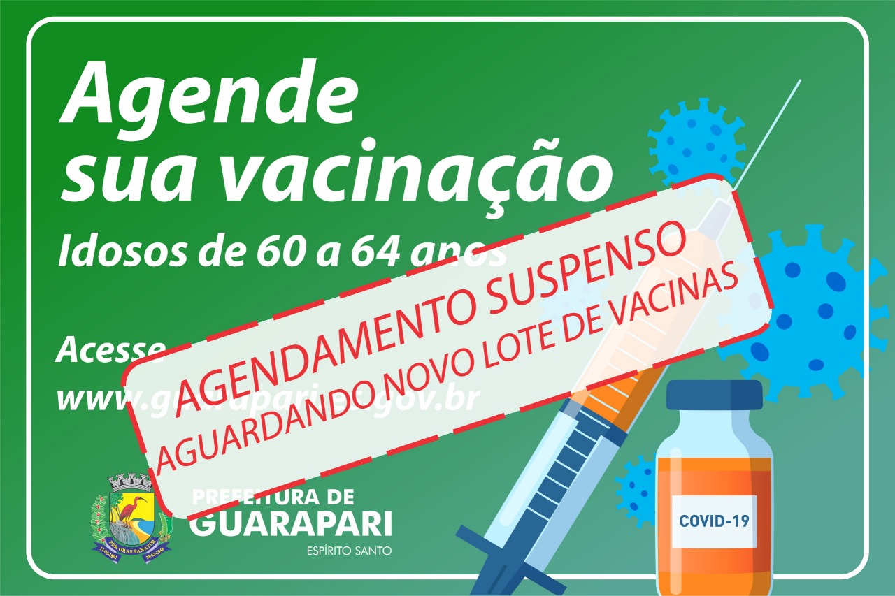 Covid-19: Prefeitura de Guarapari abre agendamento para vacinar idosos de 60 a 64 anos