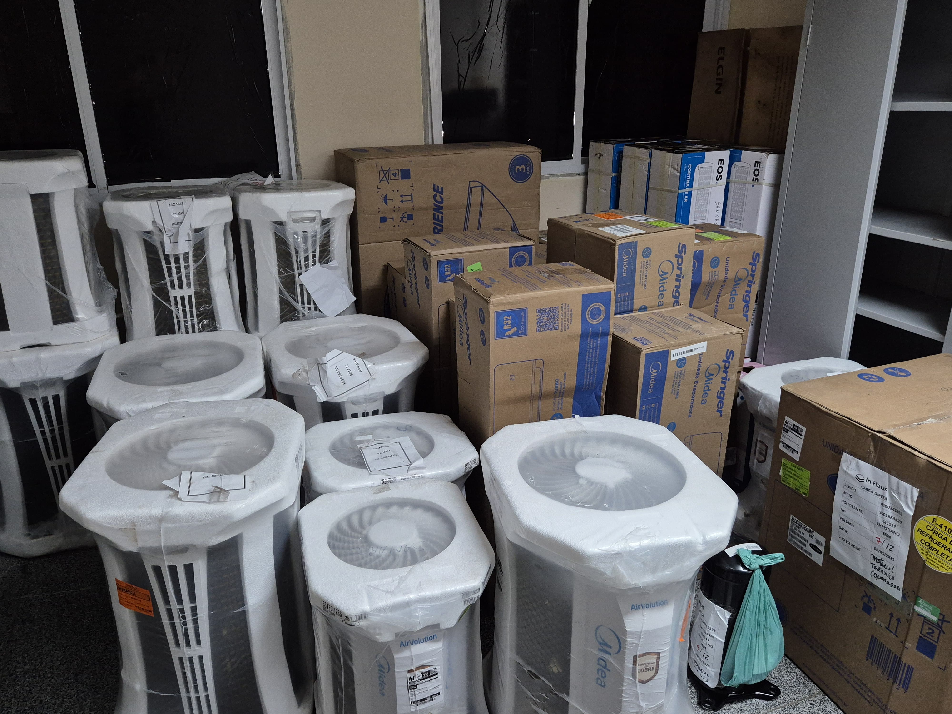 UPA de Guarapari recebe 14 novos aparelhos de ar-condicionado
