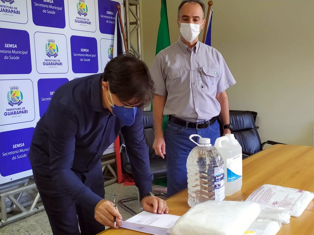 Prefeitura de Guarapari recebe equipamentos de proteção individual para profissionais de saúde de Guarapari