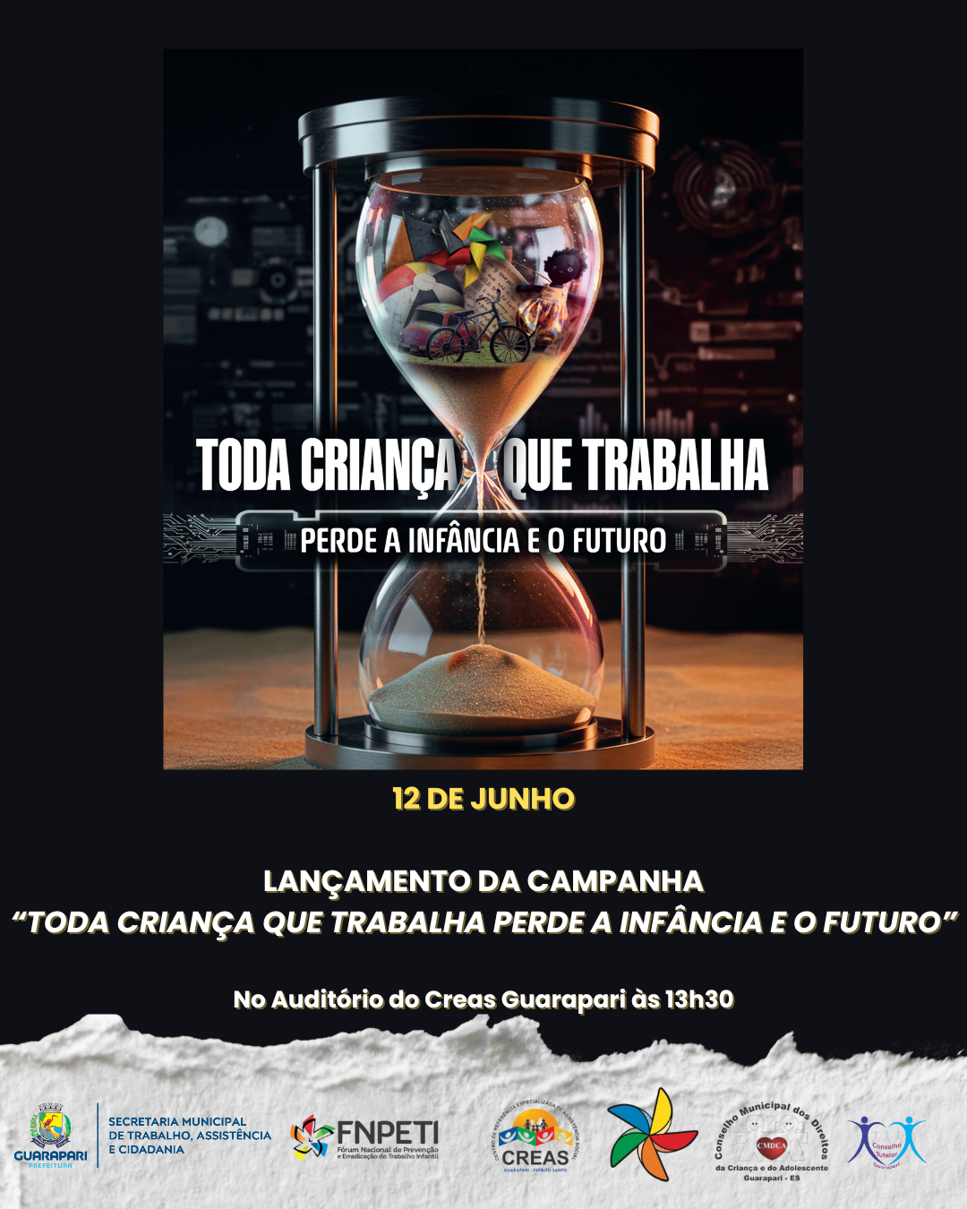 Guarapari lança campanha de enfrentamento ao trabalho infantil