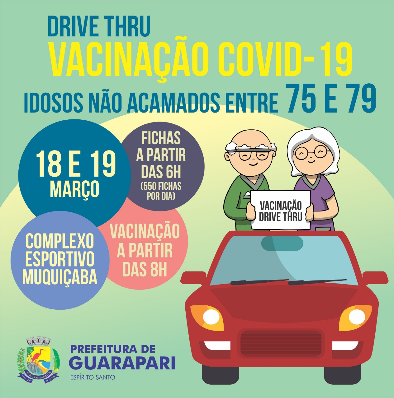 COVID-19: Vacinação de idosos com idade de 75 a 79 anos ...