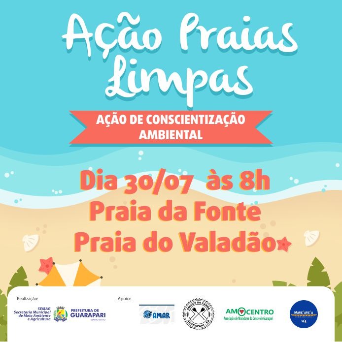 Prefeitura de Guarapari realiza mais uma ação “Praias Limpas”