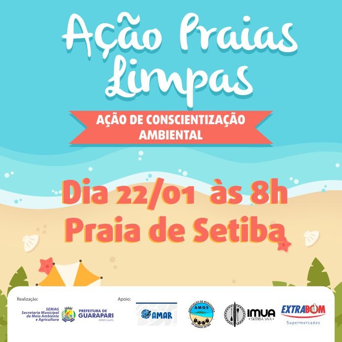 Prefeitura de Guarapari realiza ação Praias Limpas 
