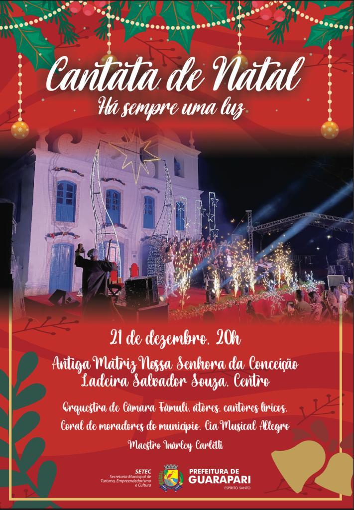 Prefeitura realiza a tradicional Cantata de Natal, na próxima quarta-feira  (21) - PREFEITURA MUNICIPAL DE GUARAPARI - ES