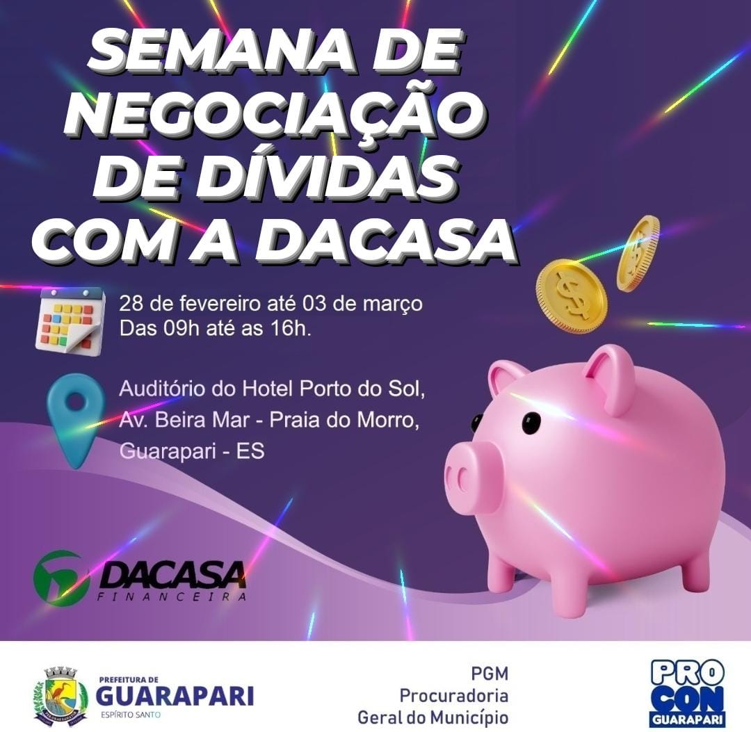 Procon de Guarapari e financeira realizam Semana de Negociação de Dívidas 