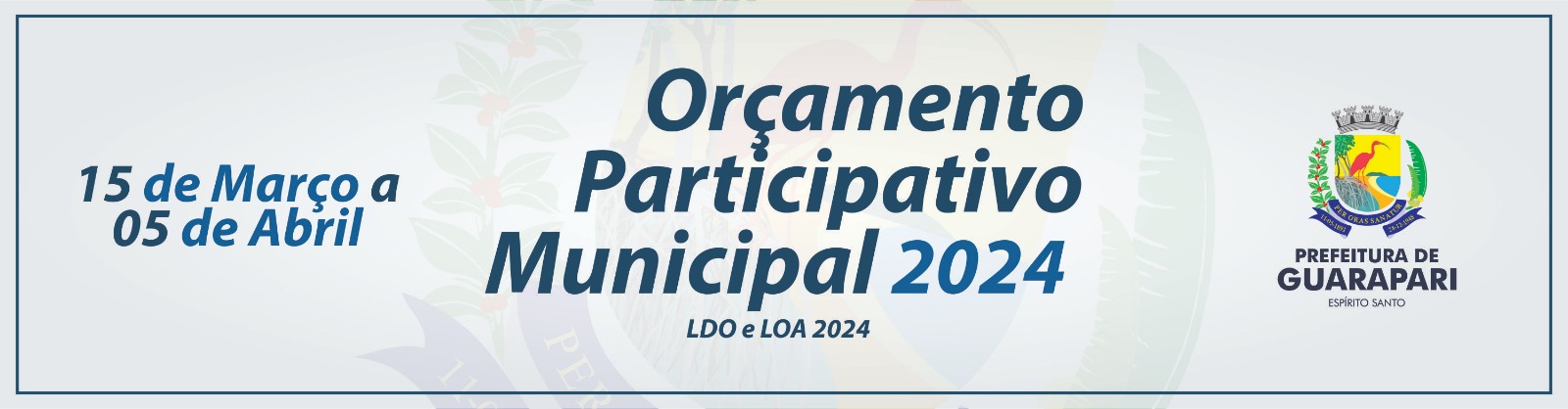 Começa na próxima quarta-feira o Orçamento Participativo 2023/2024