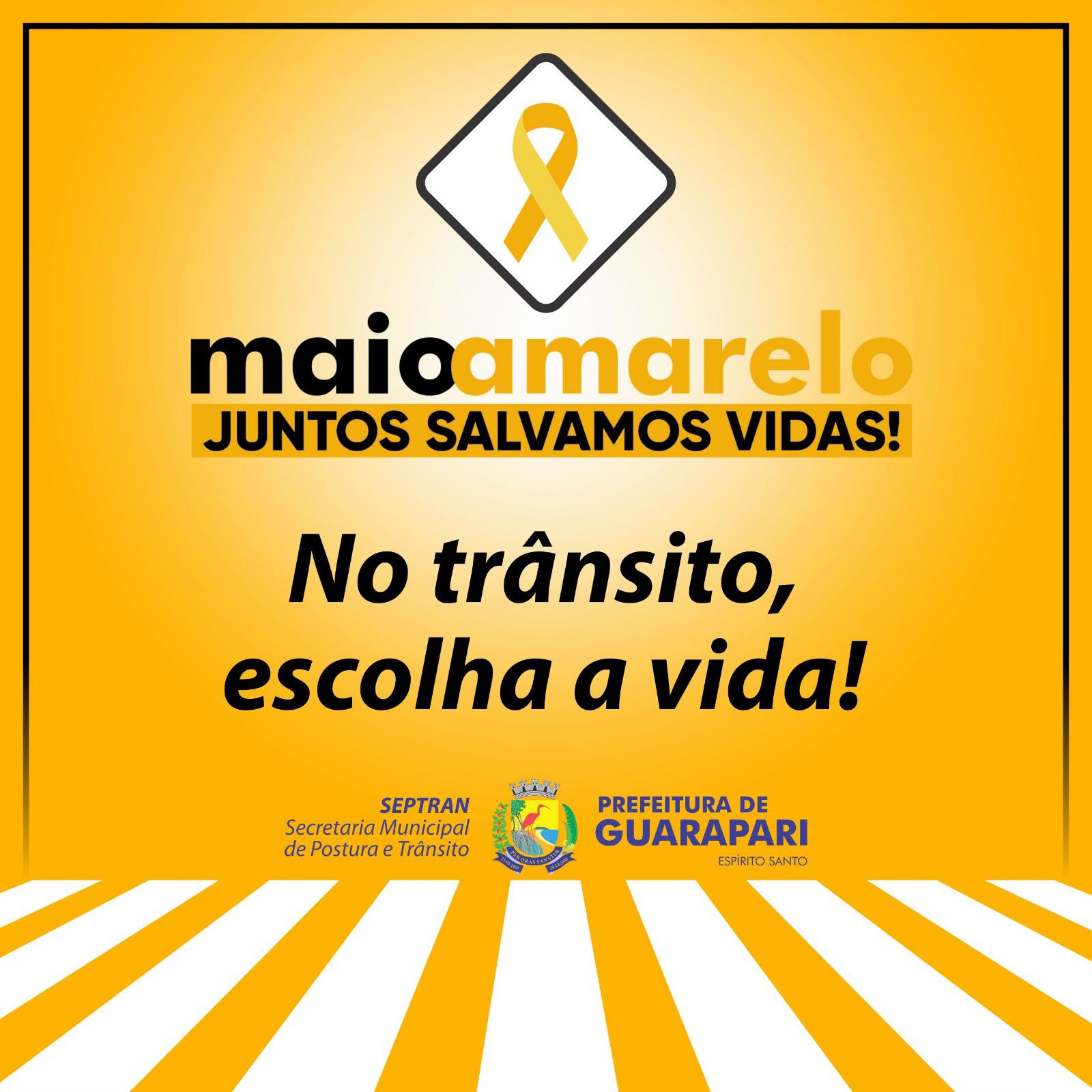 Prefeitura promove campanha Maio Amarelo com ação de educação no trânsito