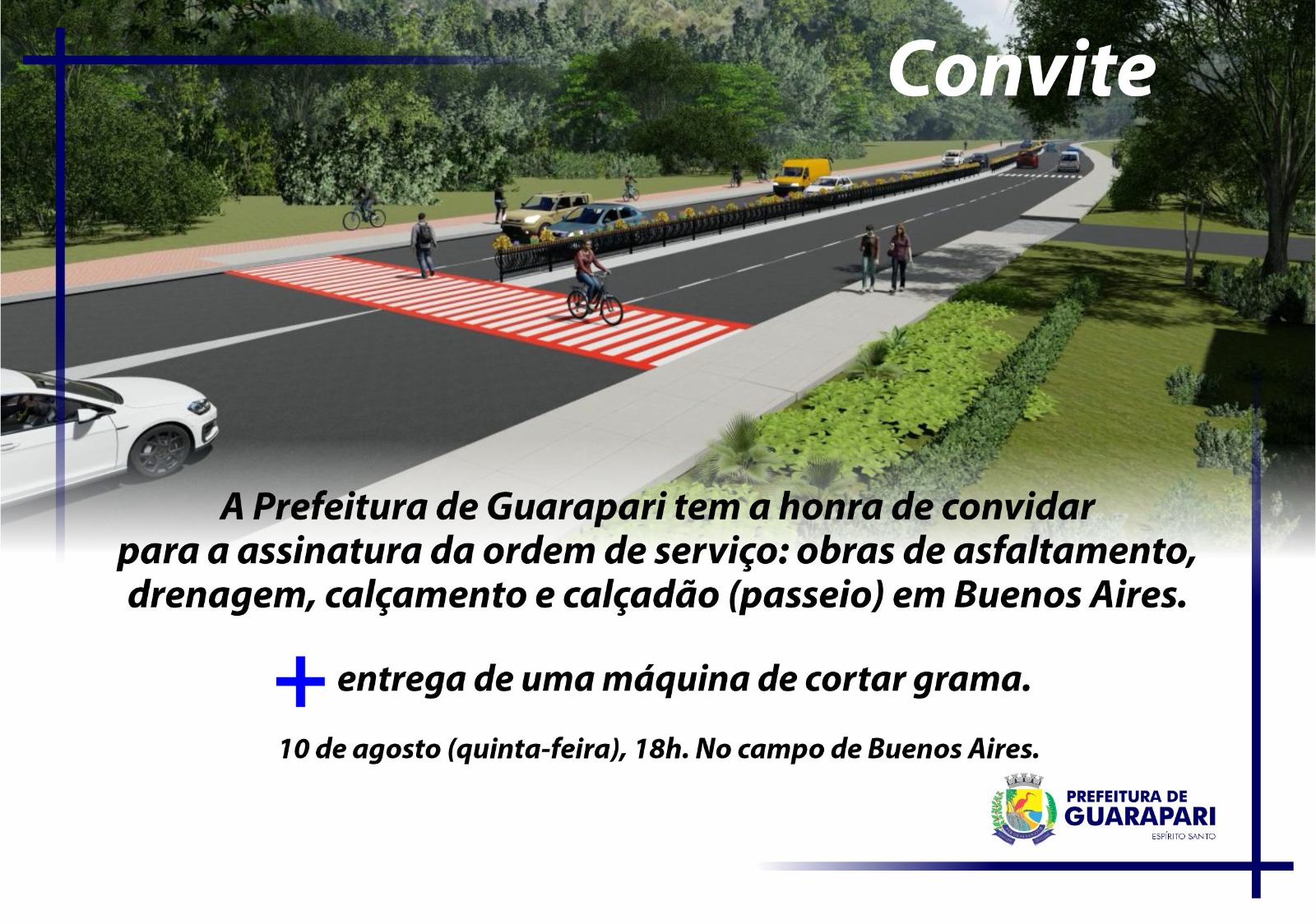 Prefeito Edson Magalhães irá assinar Ordem de Serviço para execução de obras em Buenos Aires