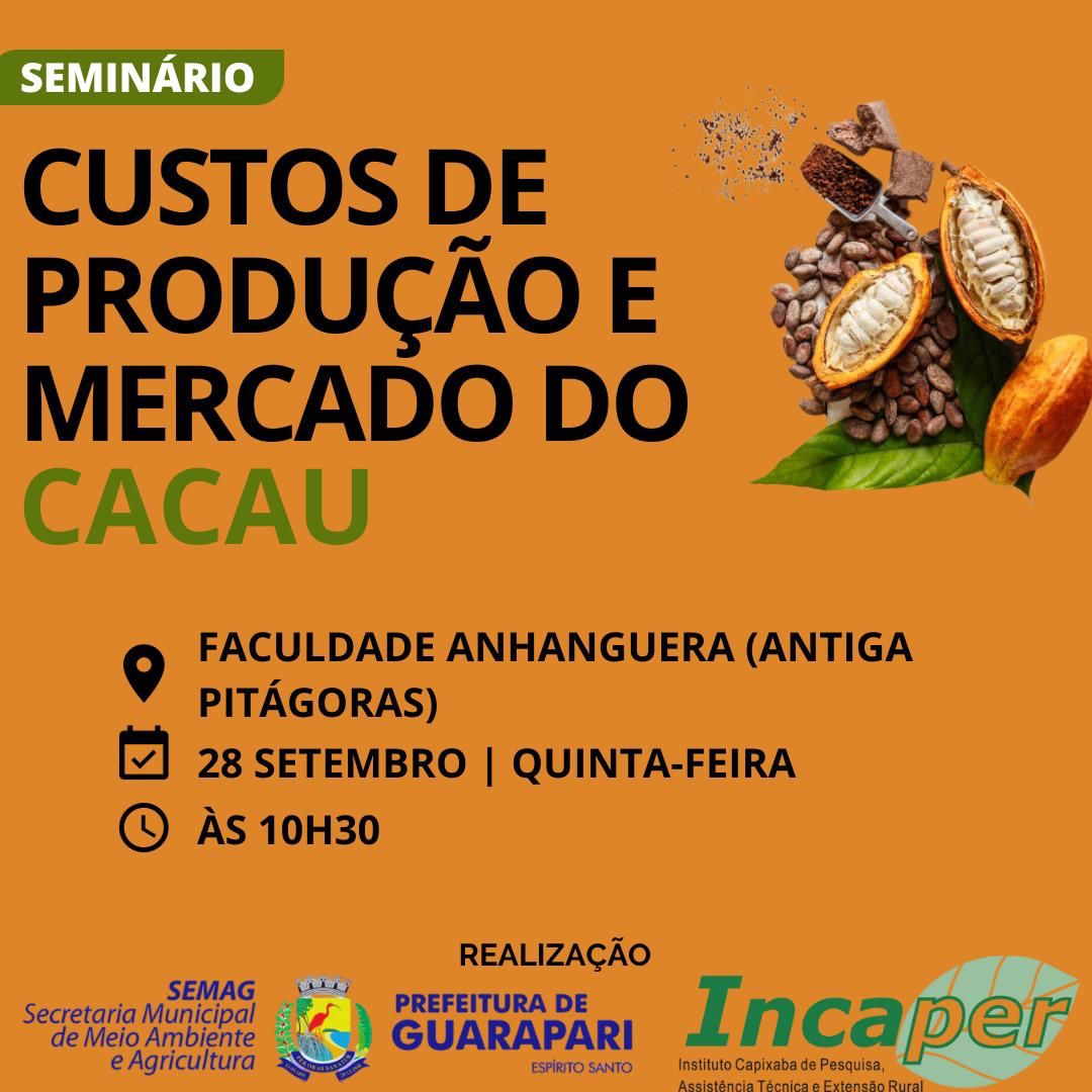 Prefeitura realizará seminário sobre mercado do cacau