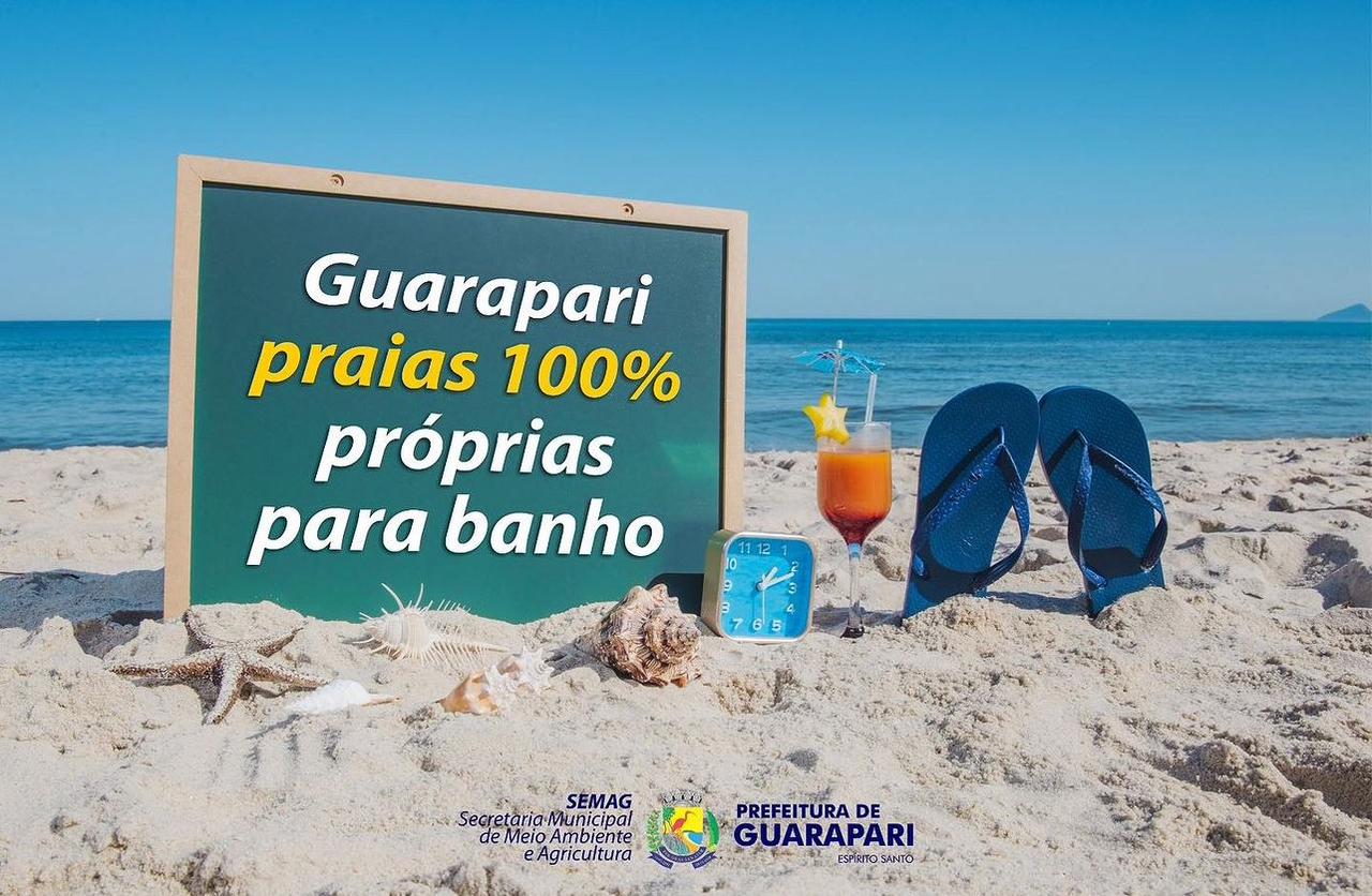 Todas as praias de Guarapari estão próprias para banho
