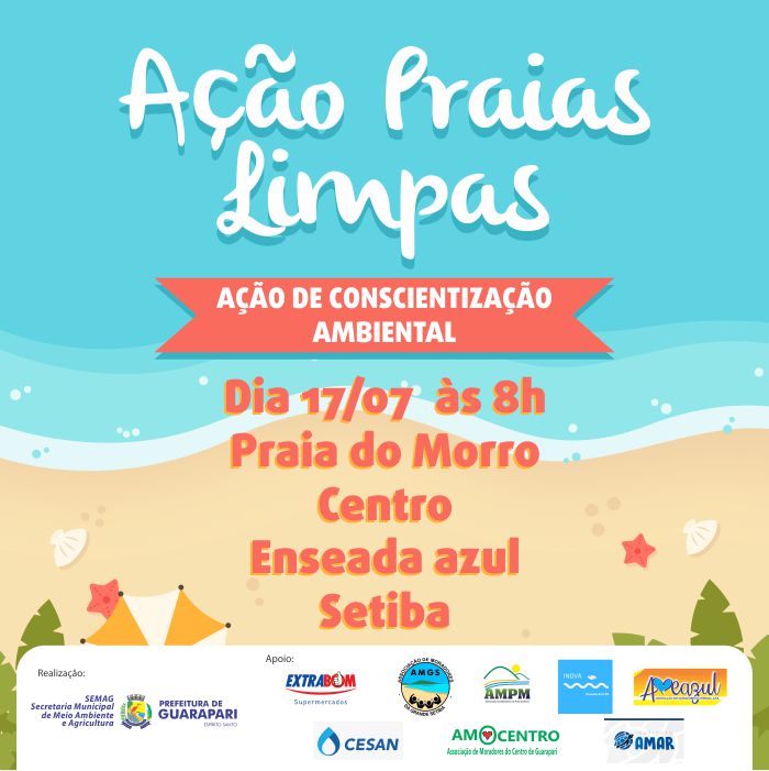 Prefeitura de Guarapari realiza ação “Praias Limpas”