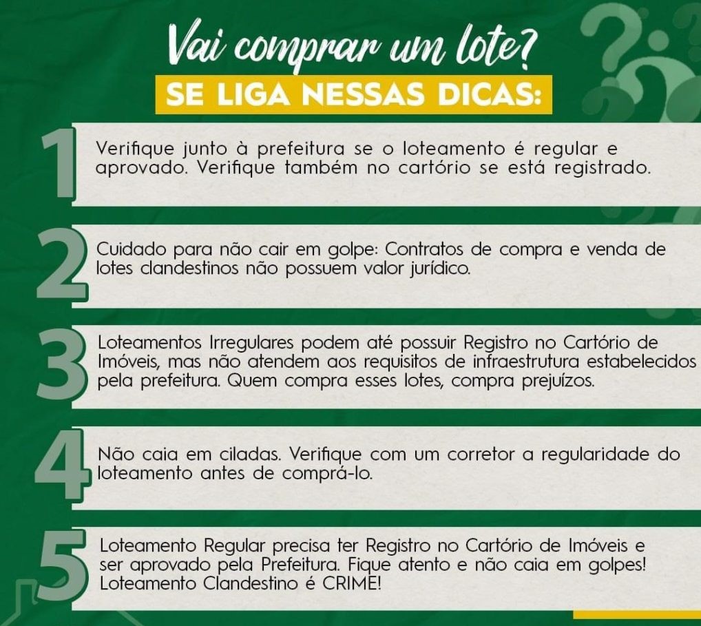 Quer comprar seu primeiro lote? Confira as dicas!